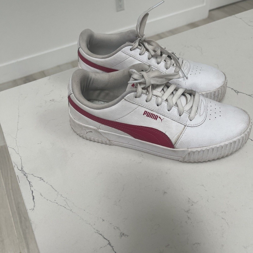 Puma Womens Carina 370325-13 White Casual Shoes Sneakers Size 10
